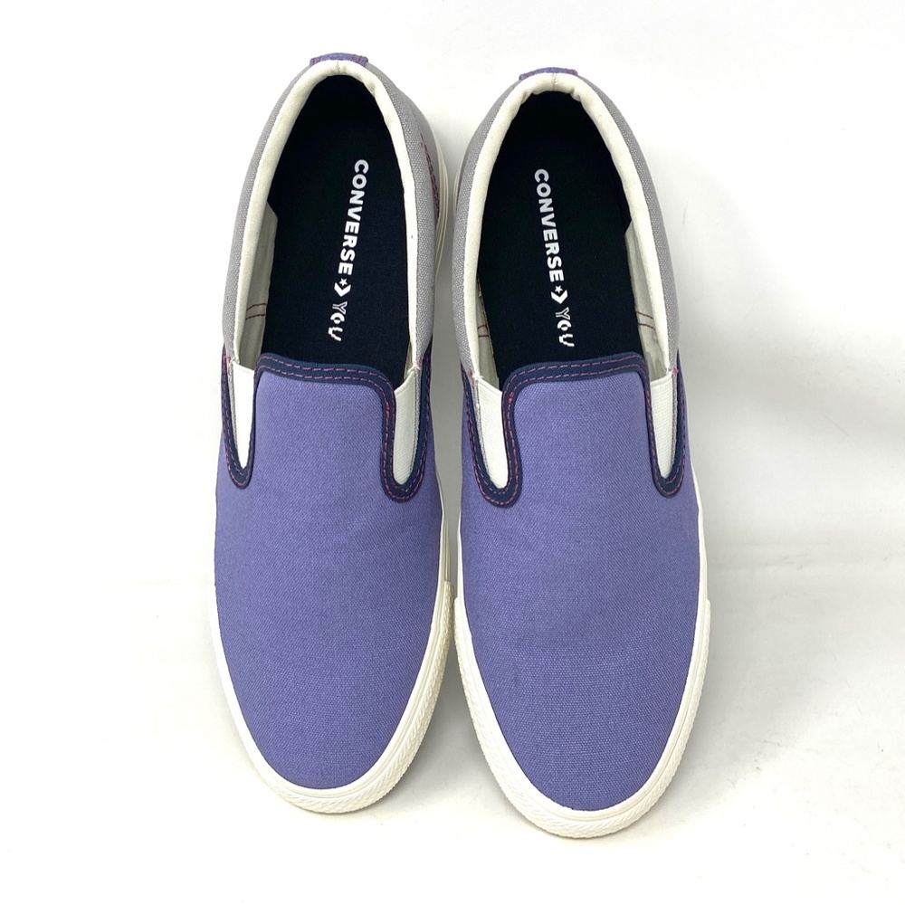 Converse Ctas Slip On Low Canvas Violet Women's Sneakers Custom 171852C-VTGRWT - Picture 4 of 11